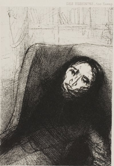 Des Esseintes, Frontispiz für A Rebours von J.K. Huysmans von Odilon Redon