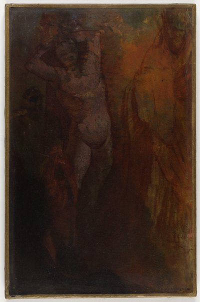 Komposition mit drei Figuren (Geißelung?) von Odilon Redon