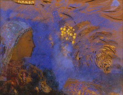 Kopf einer Frau von Odilon Redon