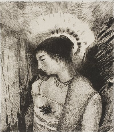 Hier ist die gute Göttin, die Idaäische Mutter der Berge, Platte 15 von 24 von Odilon Redon