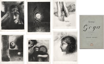 Hommage an Goya von Odilon Redon