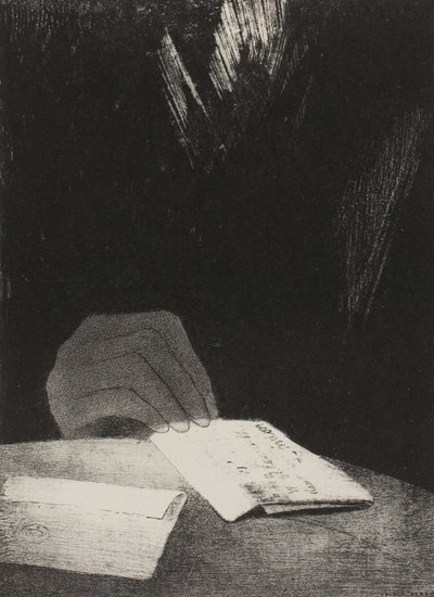 Es war eine Hand, scheinbar aus Fleisch und Blut wie meine eigene, Platte 4 von 6 von Odilon Redon