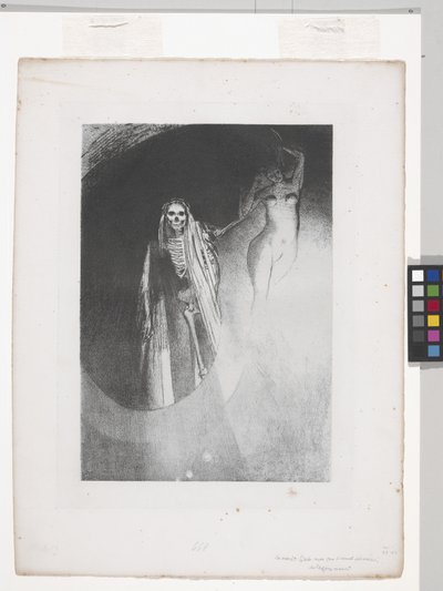 Der Tod: "Ich bin es, der dich ernst macht..." von Odilon Redon