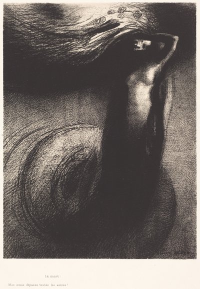 Der Tod: Meine Ironie übertrifft alle anderen! von Odilon Redon