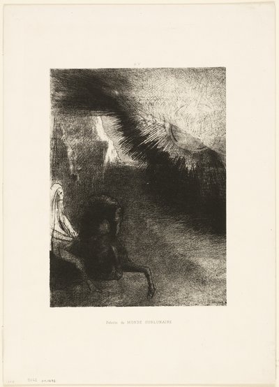 Pilger der sublunaren Welt, Platte 5 von 6 von Odilon Redon
