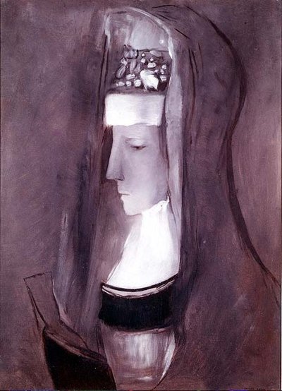 Profil einer bretonischen Frau von Odilon Redon
