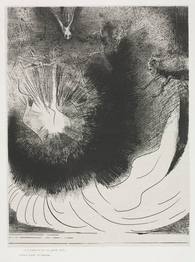 Die Apokalypse des Heiligen Johannes: Und es fiel ein großer Stern vom Himmel, brennend..., 1899 von Odilon Redon