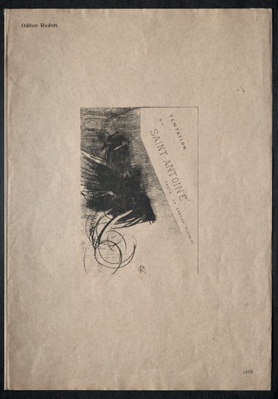 Die Versuchung des heiligen Antonius Erste Serie: Umschlag, 1888 von Odilon Redon