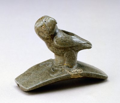 Falken-Effigie-Pfeife, 200 v. Chr. - 100 n. Chr. von Ohio Hopewell culture
