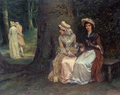 Unerwiderte Liebe, Eine Szene aus Viel Lärm um nichts von Oliver William Williams