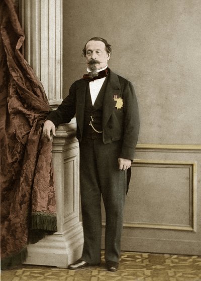 Porträt von Napoleon III (spätere Kolorierung) von Olympe Aguado