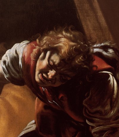 Detail von David aus David und Goliath von Orazio Borgianni