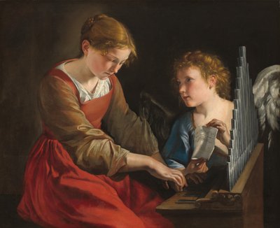 Heilige Cäcilia und ein Engel von Orazio Gentileschi