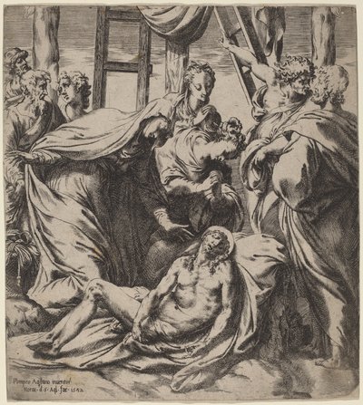 Die Kreuzabnahme von Orazio de Santis after Pompeo Cesura