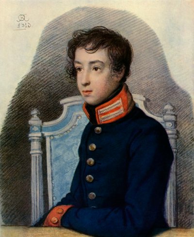 Porträt von Alexandr Pavlovich Bakunin, 1813, 1965 von Orest Adamovich Kiprensky