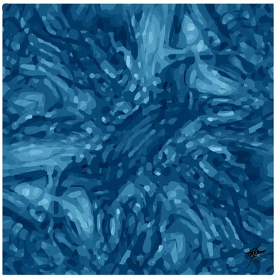 Tiefer Blauer Fluss von Osvaldo Russo