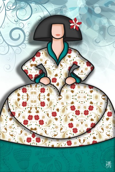 Elegante Modeillustration von Osvaldo Russo