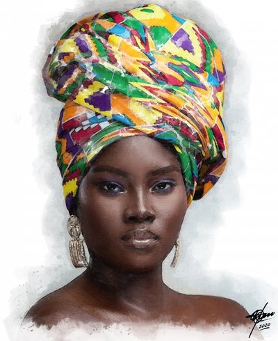 Majestätische Afrikanische Frau von Osvaldo Russo