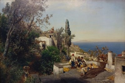 Blick über die Bucht von Neapel von Oswald Achenbach