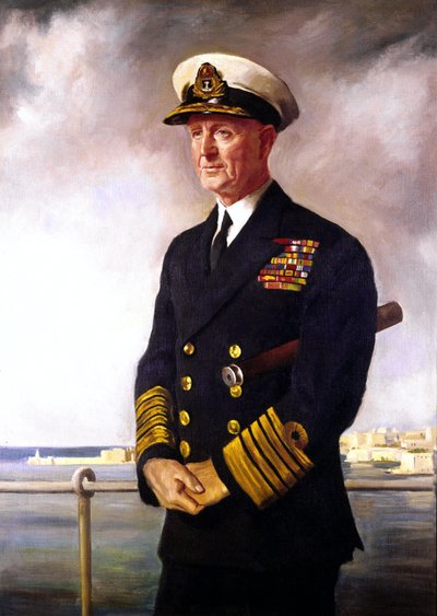 Admiral Cunningham, Kopie eines Porträts von O