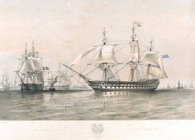 Die englischen und französischen Flotten in der Ostsee von Oswald Walters (after) Brierly