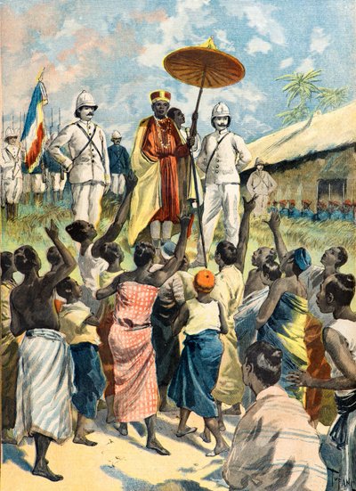 Akklamation des neuen Königs von Dahomey von Oswaldo Tofani