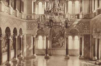 Bayerisches Königsschloss Neuschwanstein, der Thronsaal von Otto Ballerstedt