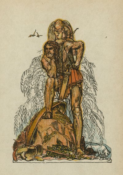 Anakreons Lieder (Farblithografie) von Otto Friedrich