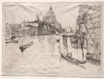 Eingang zum Canal Grande, Venedig, 1880 von Otto H. Bacher