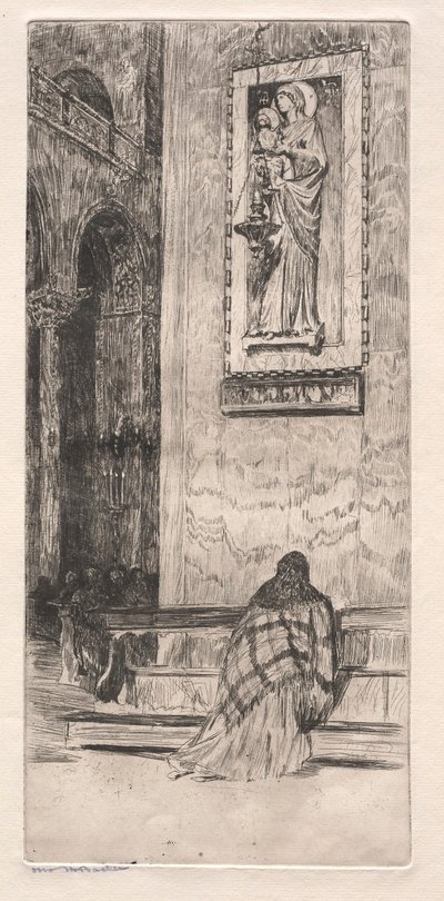 Radierungen von Venedig: St. Markus, 19. Jahrhundert von Otto H. Bacher