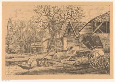 Dorf am Wasser von Otto Hanrath (signed by artist)
