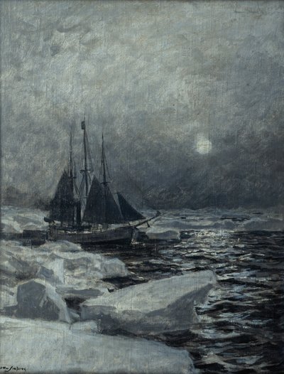 Fram im Arktischen Ozean von Otto Ludvig Sinding
