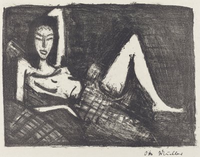 Mädchen auf dem Kanapee von Otto Müller