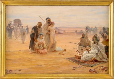 Der Sklavenmarkt - Gemälde von Otto Pilny (1866-1936), Öl auf Leinwand 1910 (80x120cm) - Privatbesitz von Otto Pilny