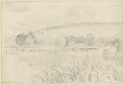 Flusslandschaft bei Streatley-on-Thames von Otto Scholderer