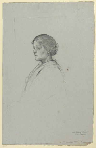 Porträt von Miss Fanny Kingdon von Otto Scholderer