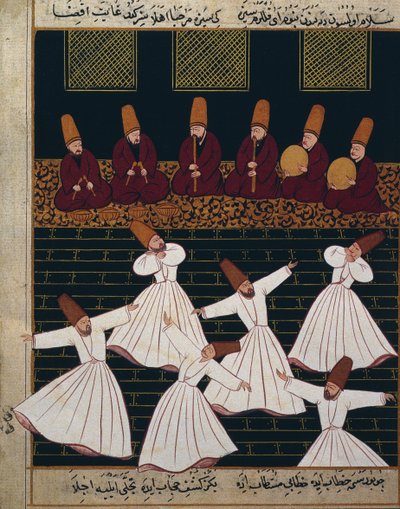 Ritual der tanzenden Derwische in Konya von Ottoman School