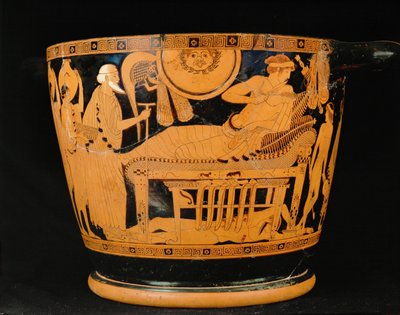 Trojanischer König Priamus bittet Achilles um den Leichnam seines getöteten Sohnes Hector von Painter Brygos