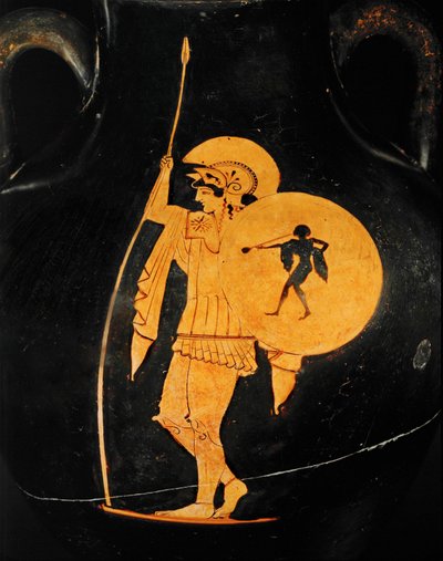 Krieger in Rüstung (Terrakotta) von Painter Flying Angel