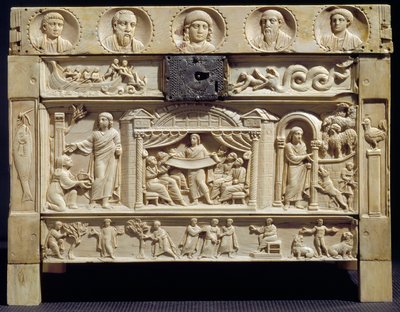 Reliquiar mit Szenen aus dem Alten und Neuen Testament von Paleo Christian