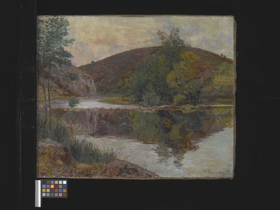 Flusslandschaft, unbekanntes Datum von Palma Daillion d