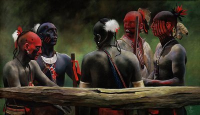 Gegen den Zaun, 2004 von Pamela Patrick White