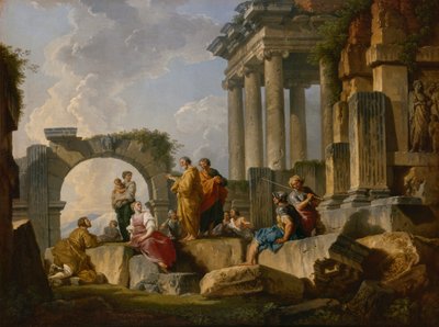 Die Predigt des Heiligen Paulus unter den Ruinen von Pannini