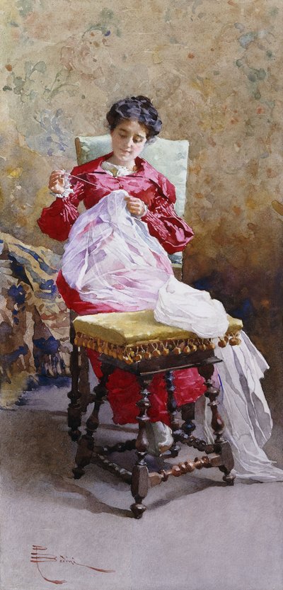 Frauen in einem Innenraum von Paolo Bedini