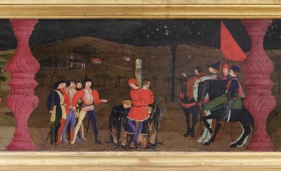 Predella der Entweihung der Hostie (Detail) von Paolo Uccello
