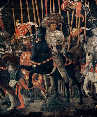 Die Schlacht von San Romano 1432 von Paolo Uccello