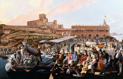 Die Thunfischschlachtung in Kap Passero in Anwesenheit der königlichen Familie von Paolo de Albertis