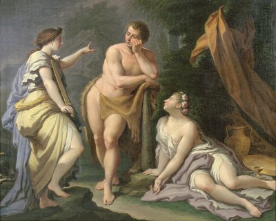 Die Wahl des Herkules von Paolo di Matteis