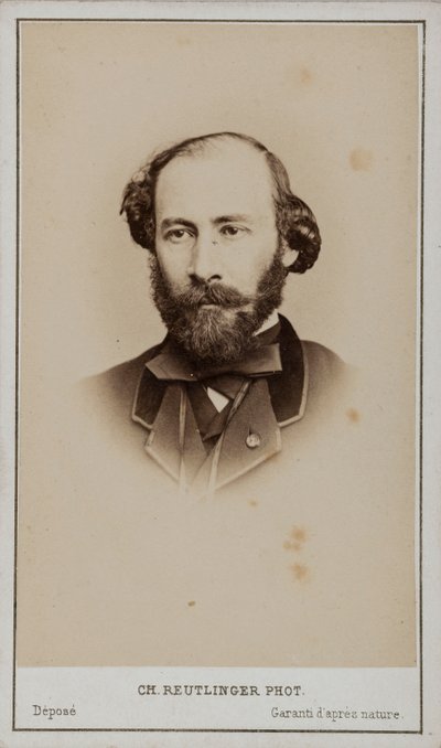 Porträt von Octave Feuillet von Paris . Photo studio Reutlinger