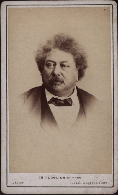 Der Autor Alexandre Dumas père 1802-1870, ca. 1868 von Paris . Photo studio Reutlinger